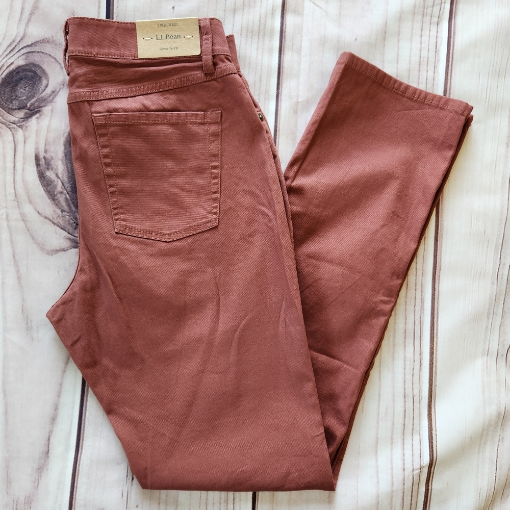 L.L. Bean Straight Leg Pants in Dusty Rose